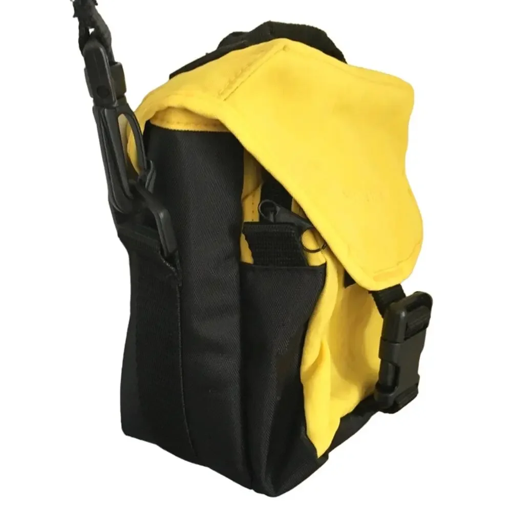 QUANTARAY Quilted Camara Bag Yellow Black Carry handle Crossbody strap